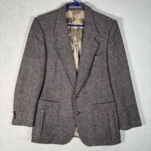 Vintage Eaton Birkdale Blazer Mens Size 40R Harris Tweed Made In Canada Speckled